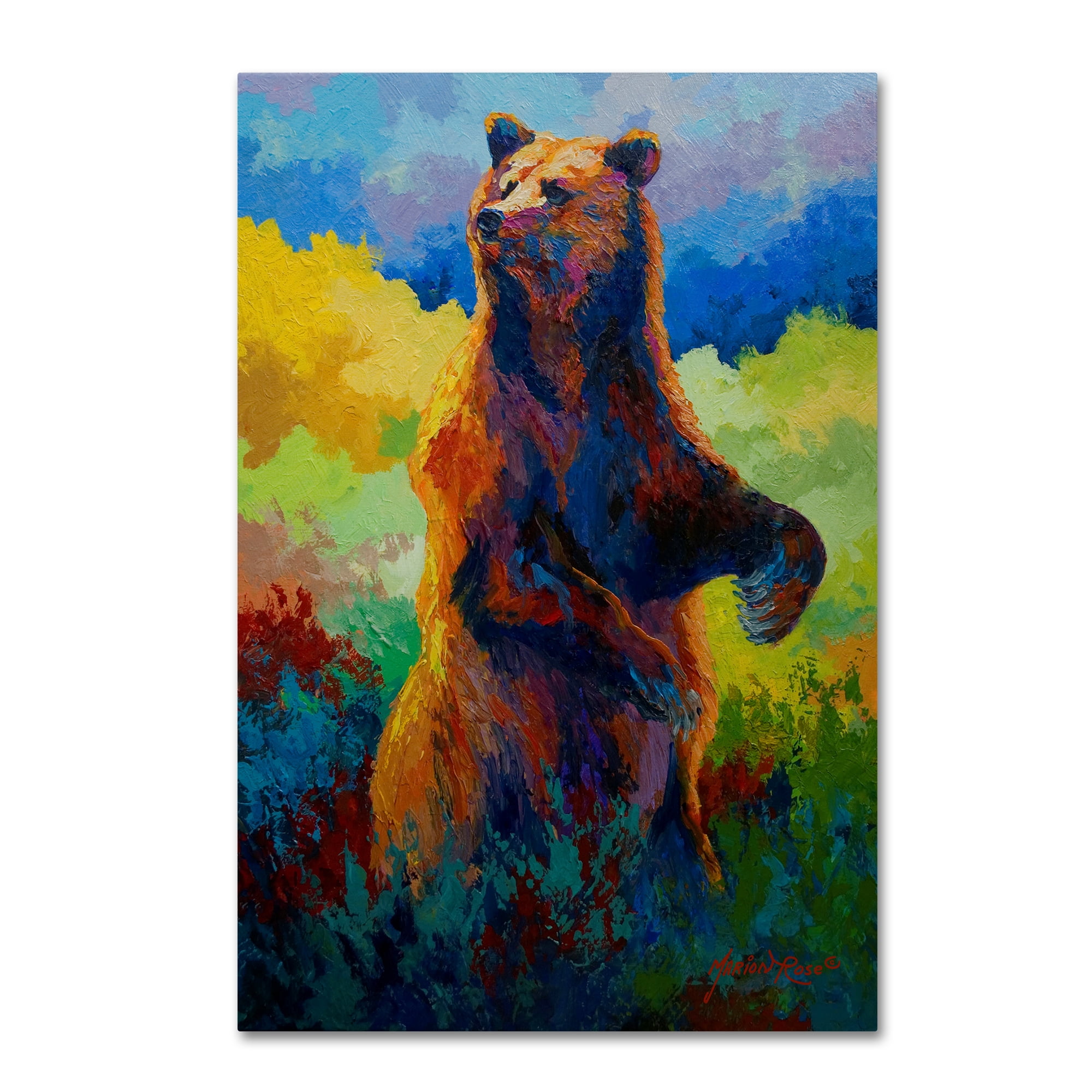 Trademark Fine Art 'I Spy Grizz' Canvas Art by Marion Rose