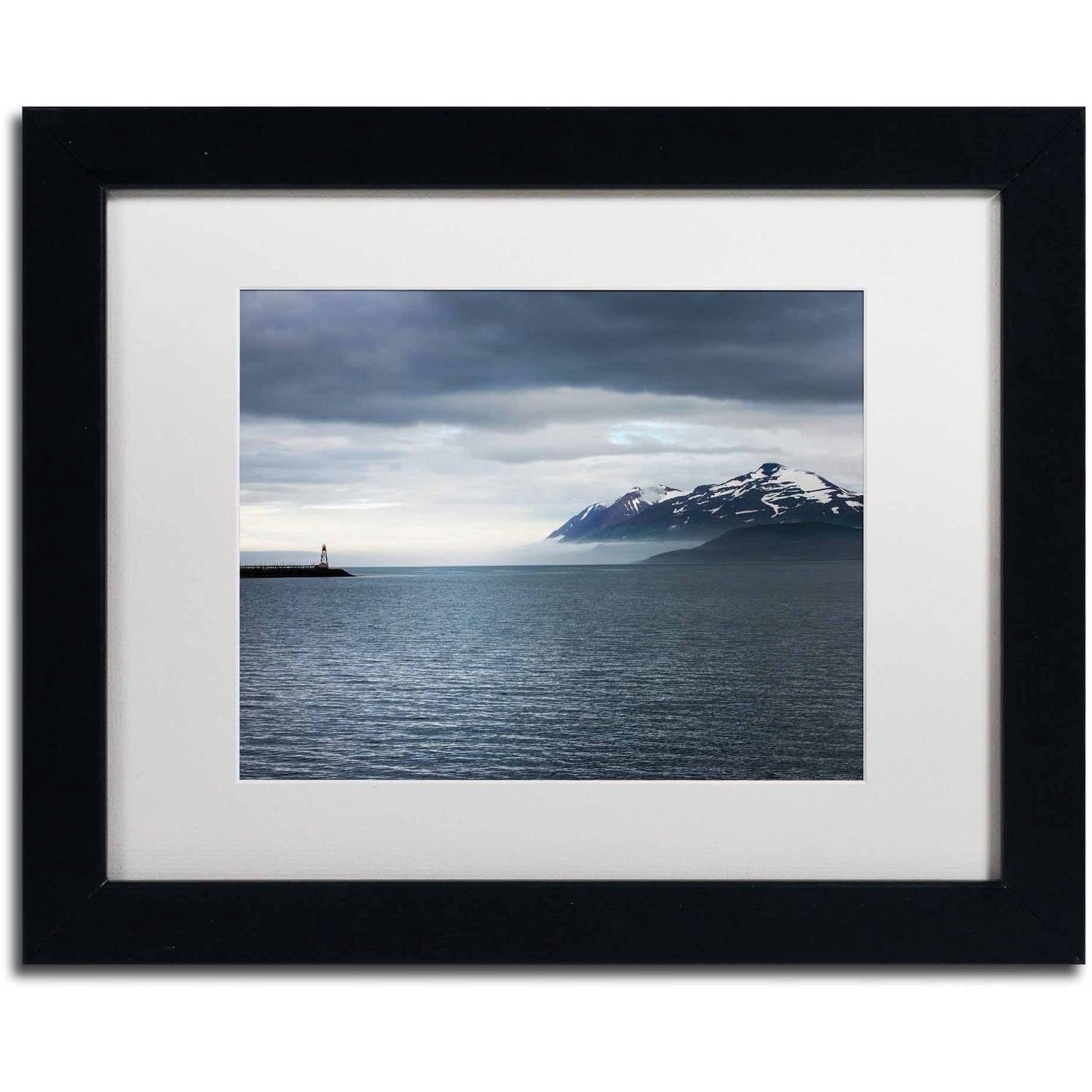 Trademark Fine Art 'I Walk the Line' Canvas Art by Philippe Sainte-Laudy, White Matte, Black Frame
