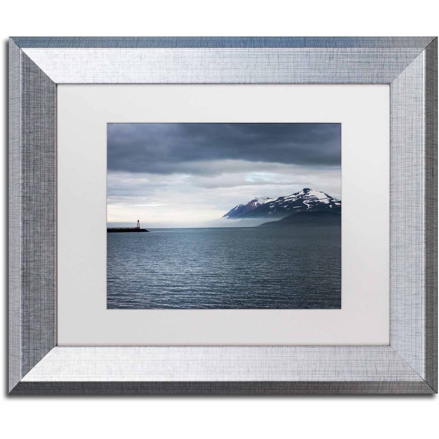 Trademark Fine Art 'I Walk the Line' Canvas Art by Philippe Sainte-Laudy, White Matte, Silver Frame
