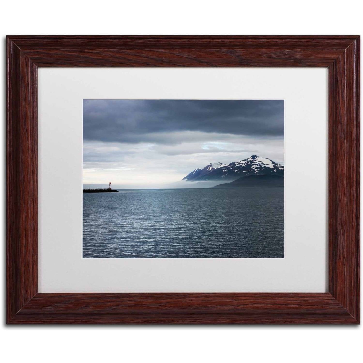 Trademark Fine Art 'I Walk the Line' Canvas Art by Philippe Sainte-Laudy, White Matte, Wood Frame