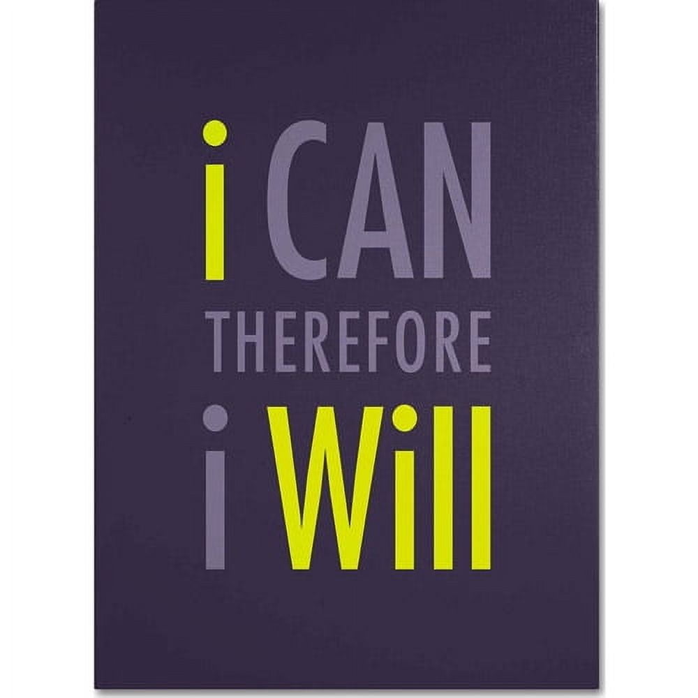 Trademark Fine Art "I Will I" Canvas Art by Megan Romo