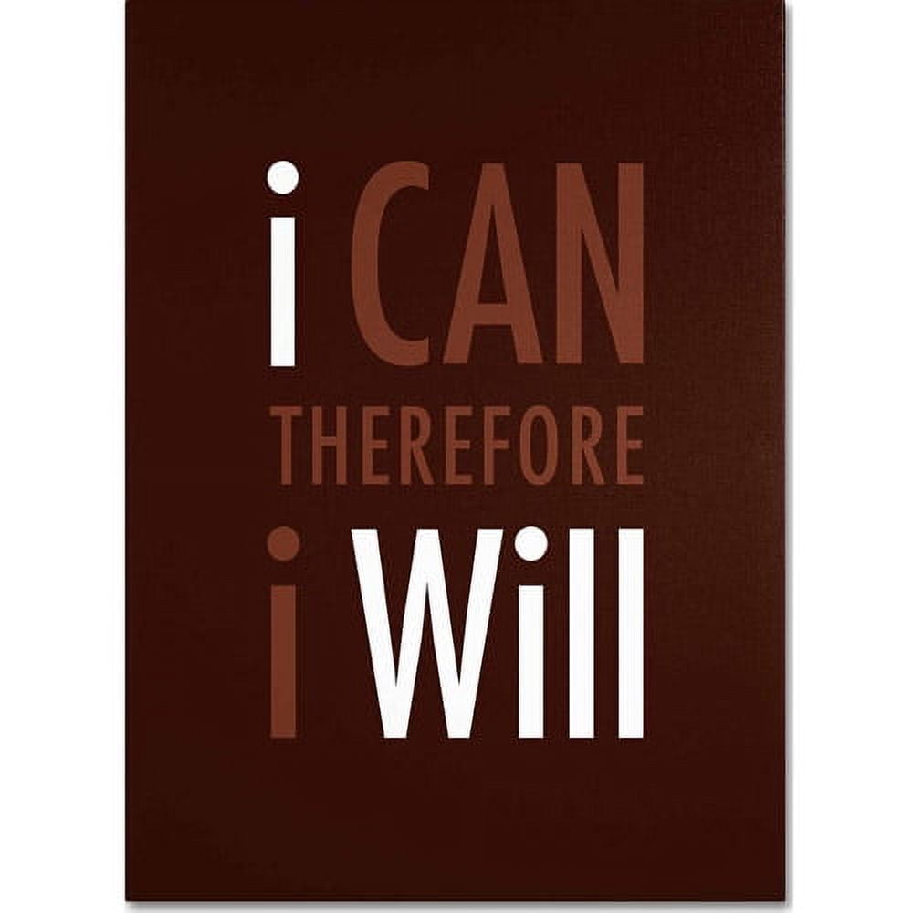 Inspirational Brown and White Canvas Art, 20" x 15"