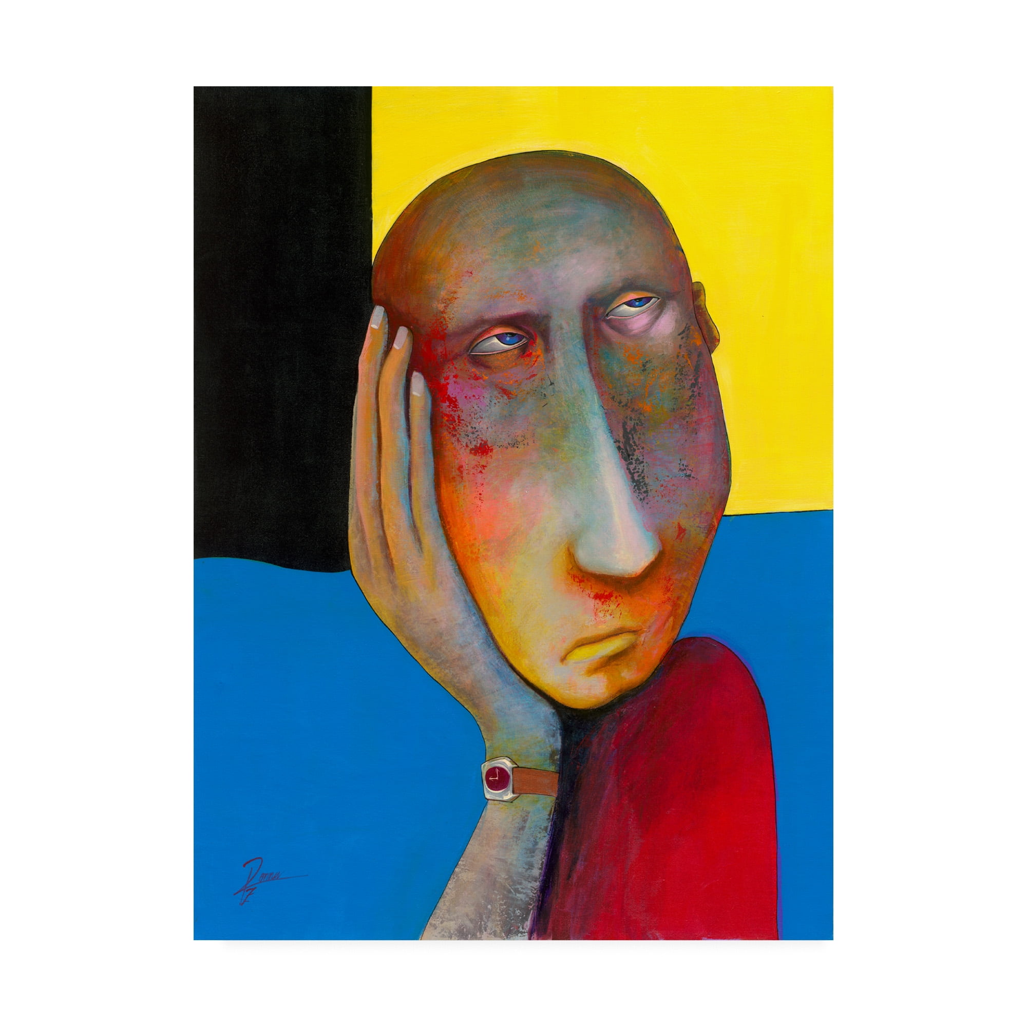 Trademark Fine Art 'I just don't Care' Canvas Art by Ronny Z
