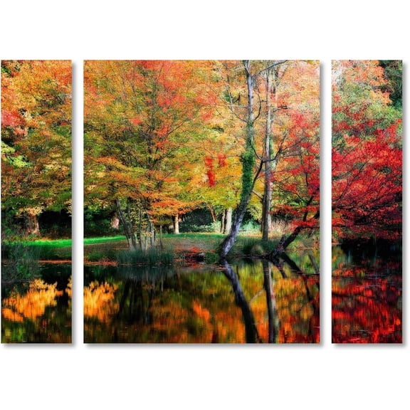 Trademark Fine Art "I'll Be There" Canvas Art by Philippe Sainte-Laudy Three Panel Set