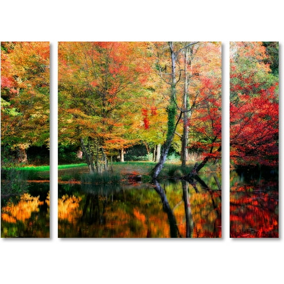 Trademark Fine Art "I'll Be There" Canvas Art by Philippe Sainte-Laudy Three Panel Set