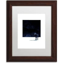 Trademark Fine Art 'I'm Going Back' Canvas Art by Robert Farkas, White Matte, Wood Frame