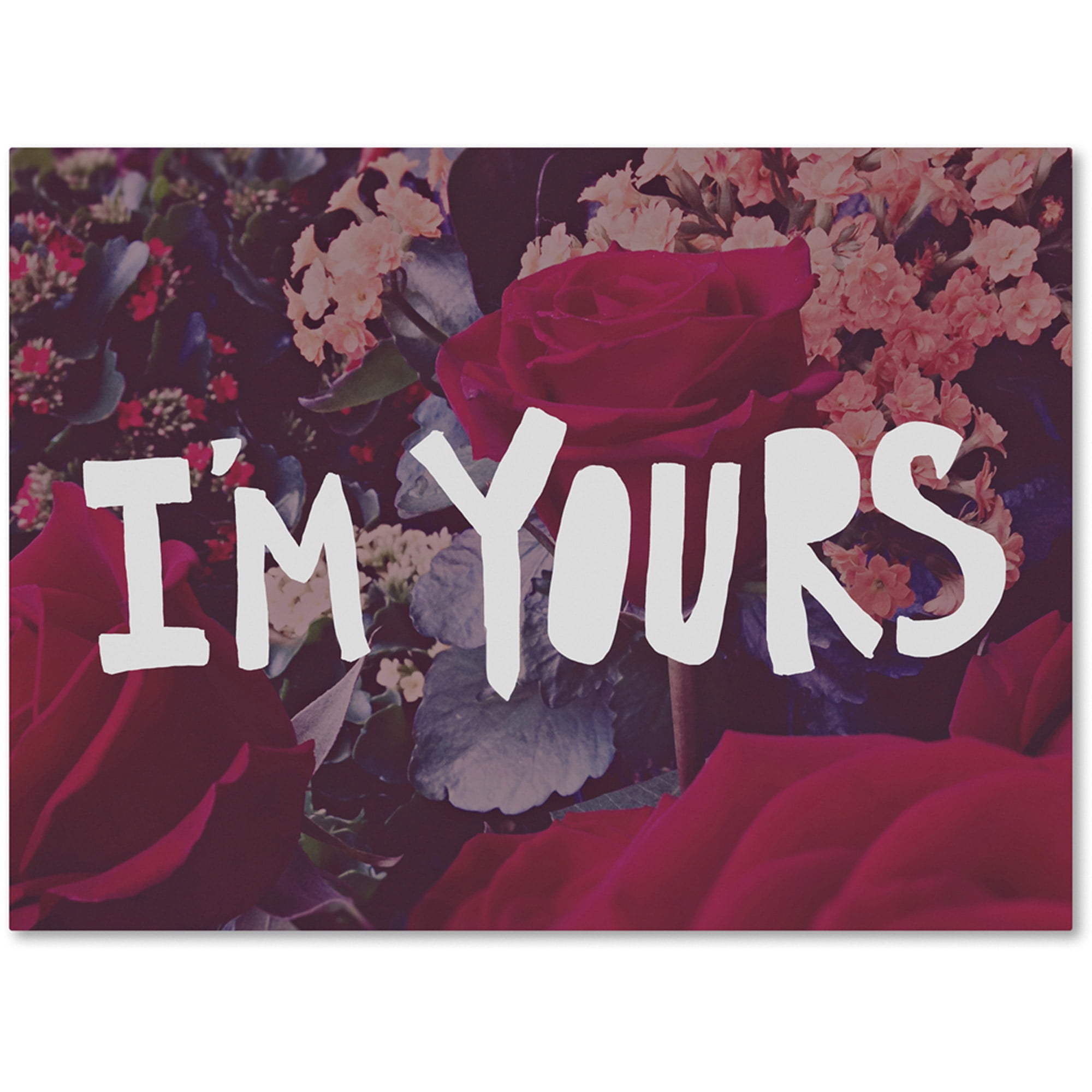 Trademark Fine Art "I'm Yours" Canvas Art by Leah Flores