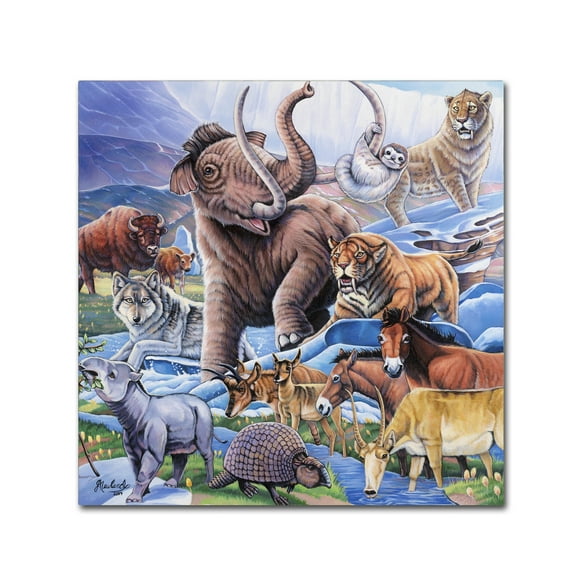 Trademark Fine Art 'Ice Age Color' Canvas Art by Jenny Newland