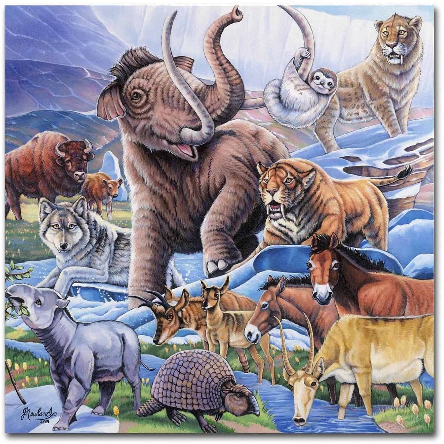 Trademark Fine Art 'Ice Age Color' Canvas Art by Jenny Newland