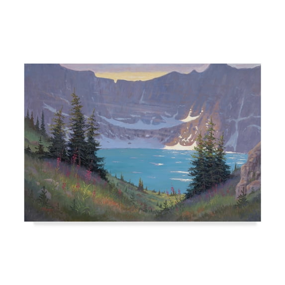 Trademark Fine Art 'Iceberg Lake Below' Canvas Art by Allen Jimmerson