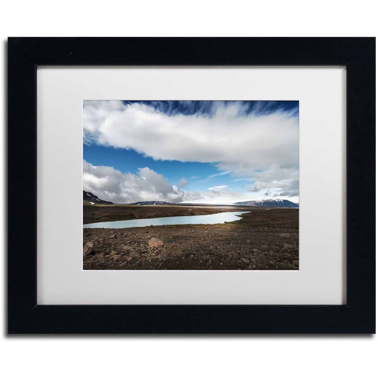Trademark Fine Art 'Icelandic Silence' Canvas Art by Philippe Sainte-Laudy, White Matte, Black Frame