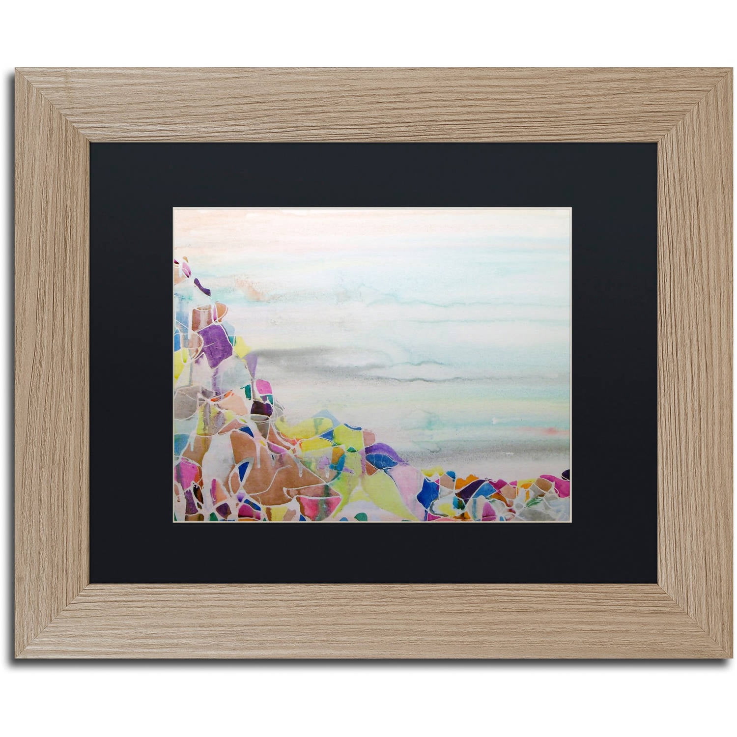 Trademark Fine Art "Ichinsky" Canvas Art by Lauren Moss Black Matte, Birch Frame