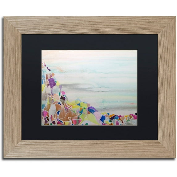 Trademark Fine Art "Ichinsky" Canvas Art by Lauren Moss Black Matte, Birch Frame