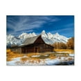 thumbnail image 1 of Trademark Fine Art "Iconic Barn Grand Teton" Canvas Art by Pierre Leclerc, 1 of 1