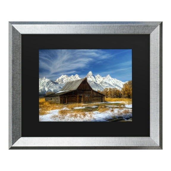 Trademark Fine Art 'Iconic Barn Grand Teton' Canvas Art by Pierre Leclerc