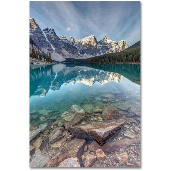 Trademark Fine Art 'Iconic Moraine Lake' Canvas Art by Pierre Leclerc
