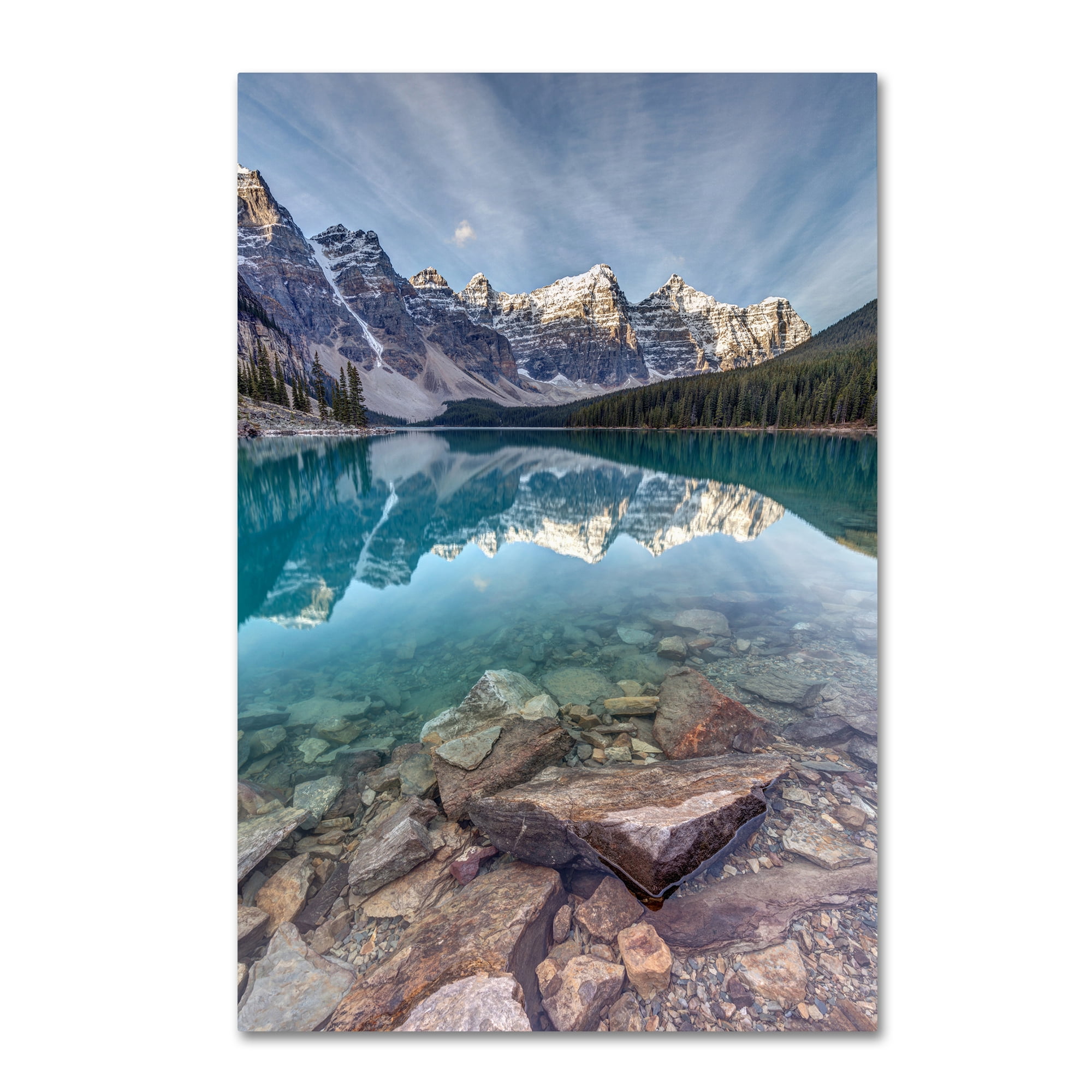 Trademark Fine Art 'Iconic Moraine Lake' Canvas Art by Pierre Leclerc