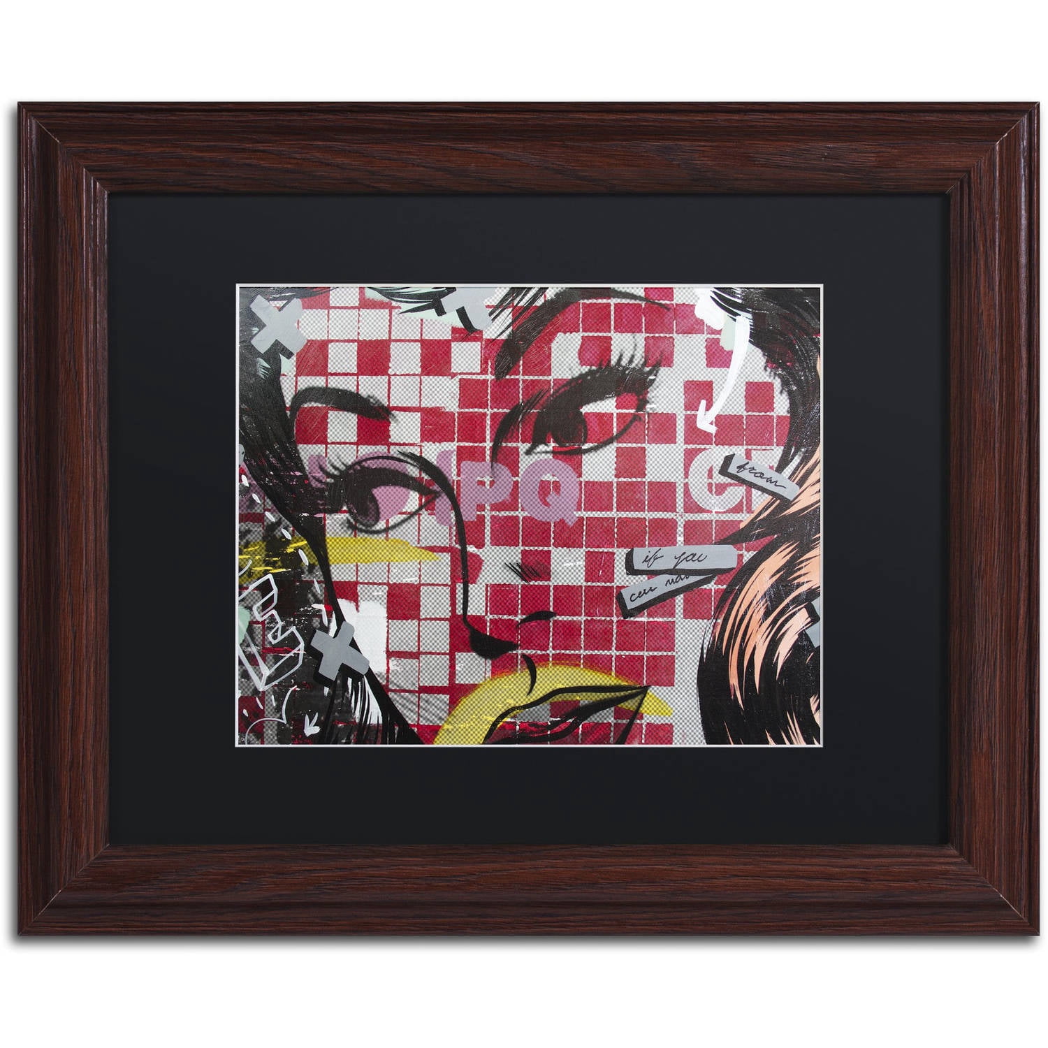 Trademark Fine Art "If You Can" Canvas Art by Dan Monteavaro Black Matte, Wood Frame