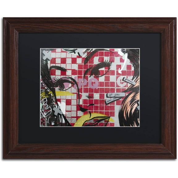 Trademark Fine Art "If You Can" Canvas Art by Dan Monteavaro Black Matte, Wood Frame