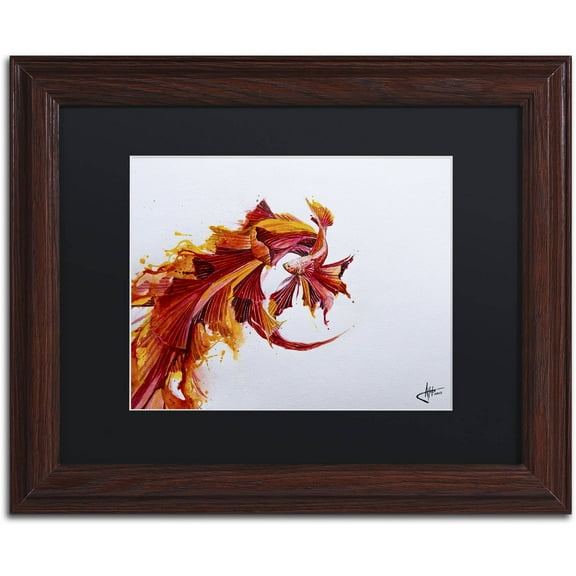 Trademark Fine Art 'Ignite' Canvas Art by Marc Allante, Black Matte, Wood Frame