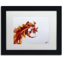 Trademark Fine Art 'Ignite' Canvas Art by Marc Allante, White Matte, Black Frame
