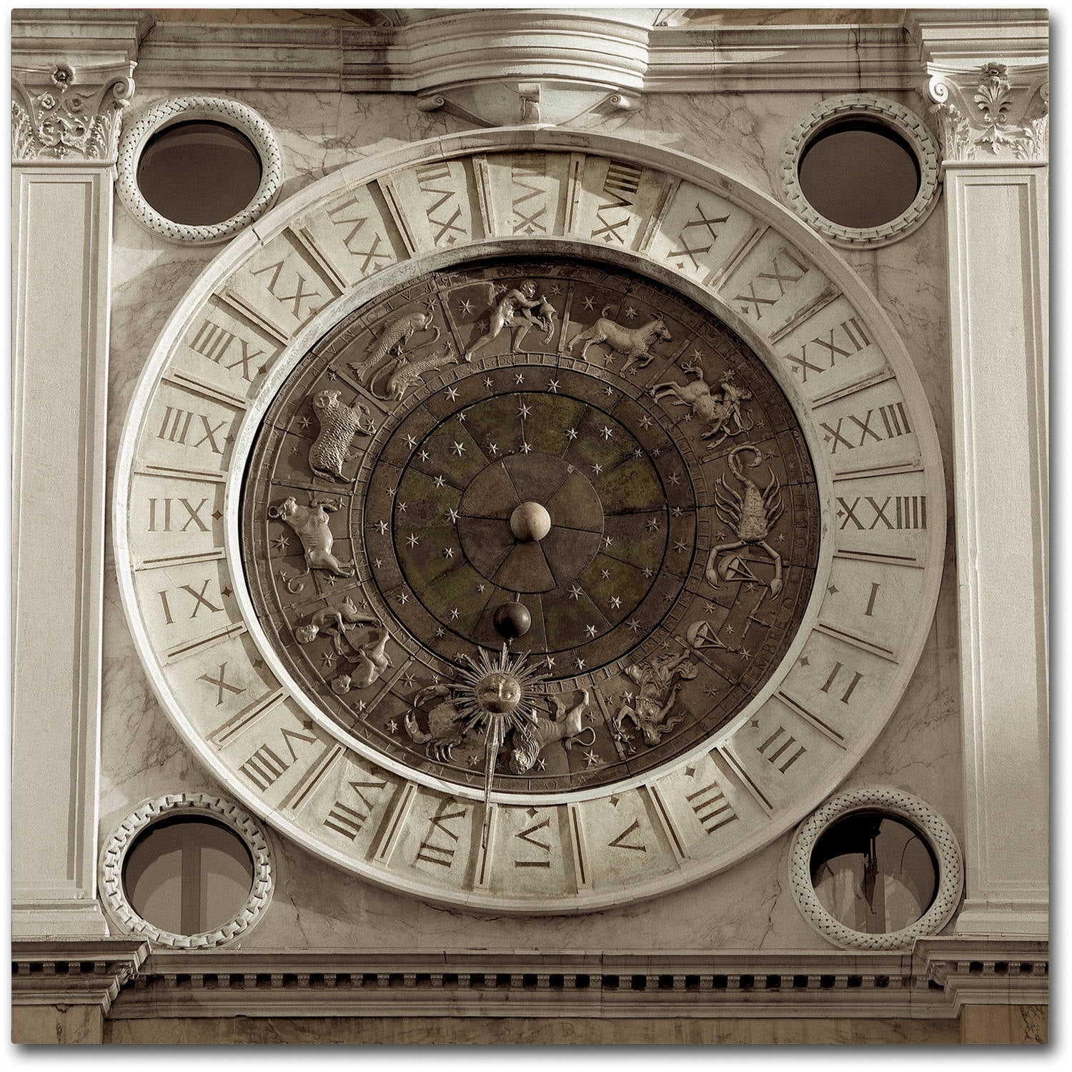 Trademark Fine Art "Il Grande Orologio IV" Canvas Art by Alan Blaustein
