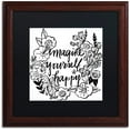 thumbnail image 1 of Trademark Fine Art "Imagine Yourself Happy" Canvas Art by Elizabeth Caldwell, Black Matte, Wood Frame, 1 of 4
