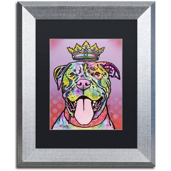 Trademark Fine Art "Imperial" Canvas Art by Dean Russo, Black Matte, Silver Frame