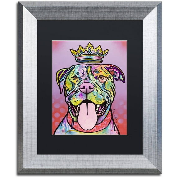 Trademark Fine Art "Imperial" Canvas Art by Dean Russo, Black Matte, Silver Frame