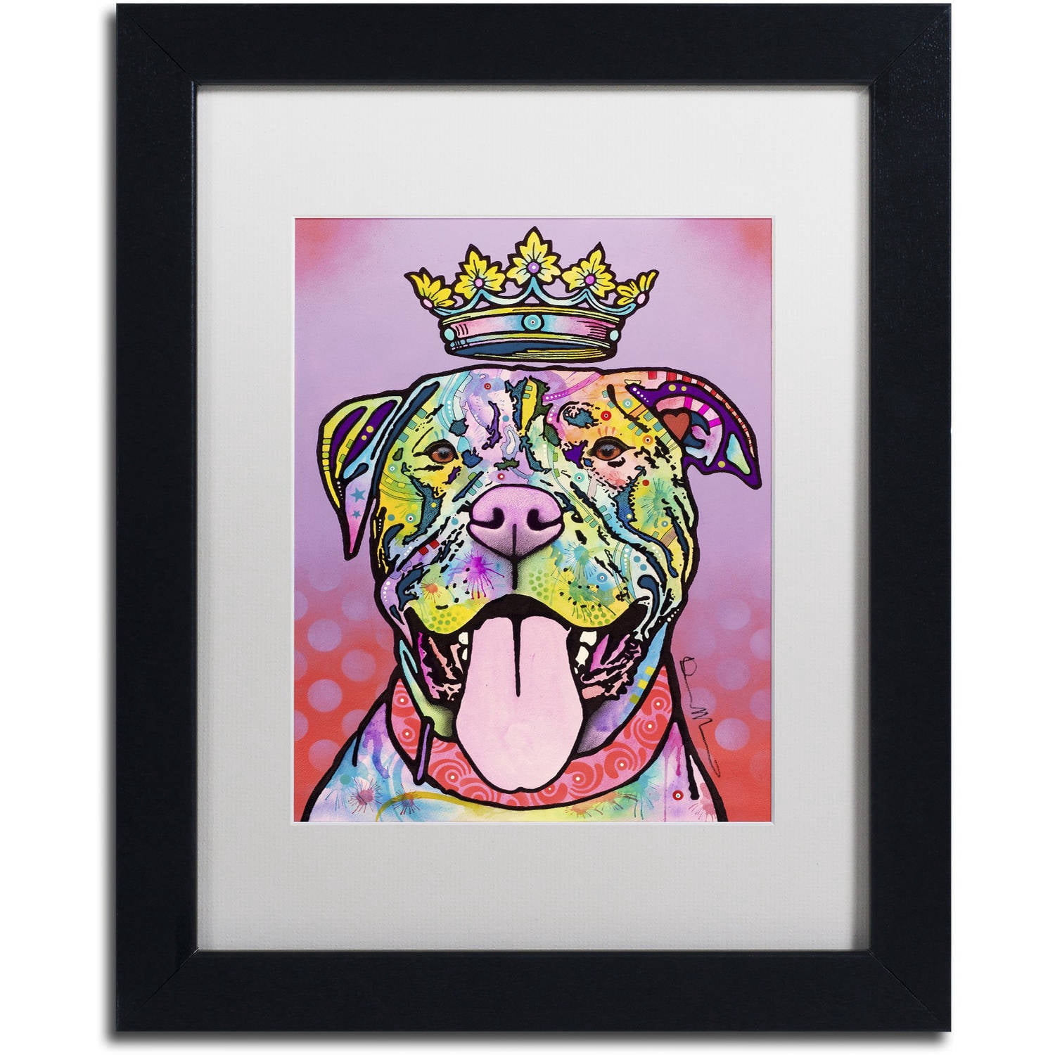 Trademark Fine Art "Imperial" Canvas Art by Dean Russo, White Matte, Black Frame