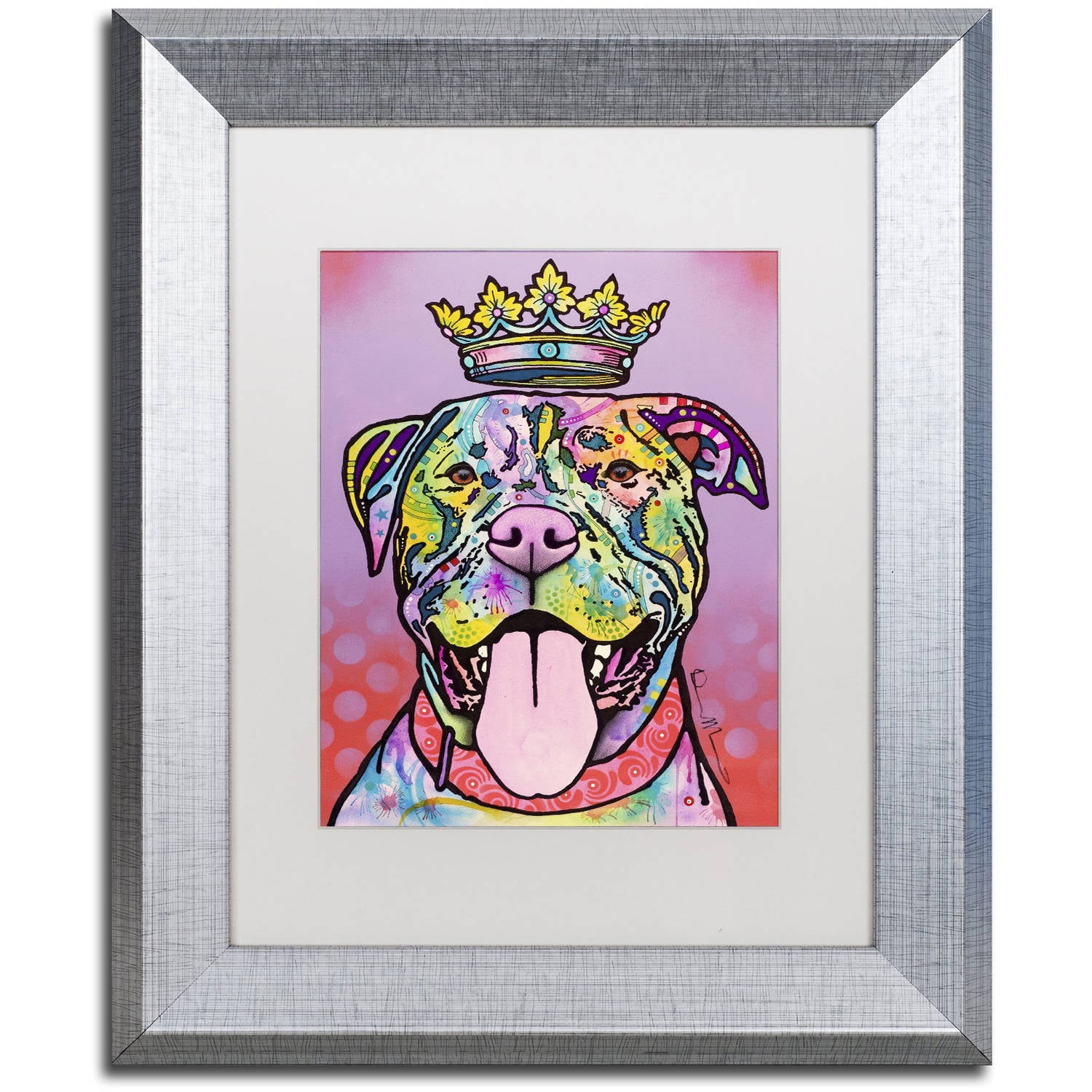 Trademark Fine Art "Imperial" Canvas Art by Dean Russo, White Matte, Silver Frame