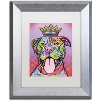 Trademark Fine Art "Imperial" Canvas Art by Dean Russo, White Matte, Silver Frame