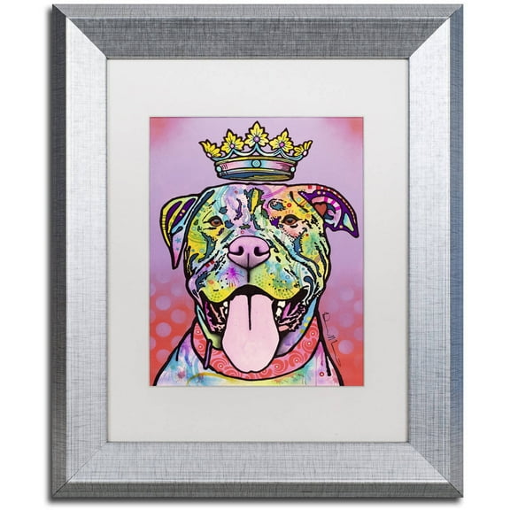 Trademark Fine Art "Imperial" Canvas Art by Dean Russo, White Matte, Silver Frame