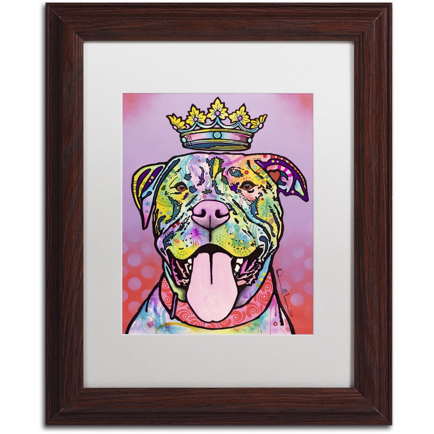 Trademark Fine Art "Imperial" Canvas Art by Dean Russo, White Matte, Wood Frame