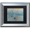 thumbnail image 1 of Trademark Fine Art "Impression Sunrise" Canvas Art by Claude Monet Black Matte, Silver Frame, 1 of 1