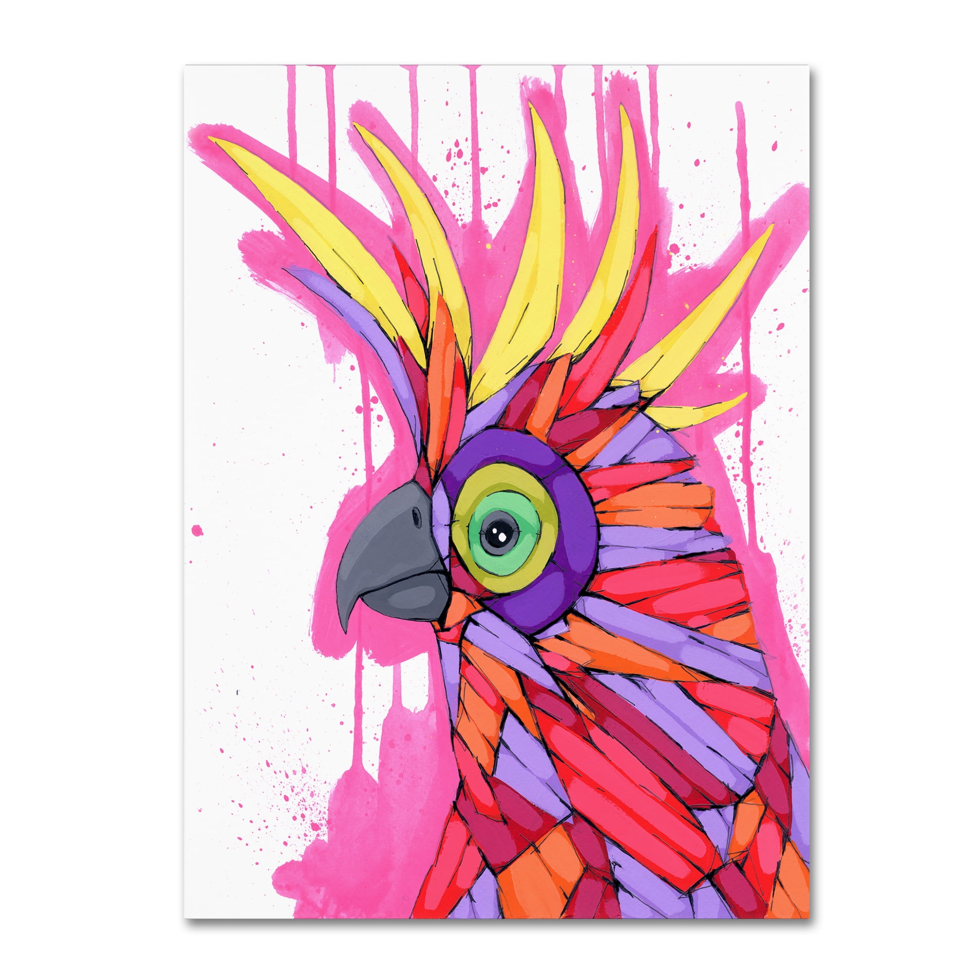 Vibrant Rainbow Cockatoo Canvas Art in Bold Colors