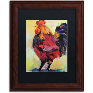 Trademark Fine Art "In Command" Canvas Art by Pat Saunders-White, Black Mat, Wood Frame