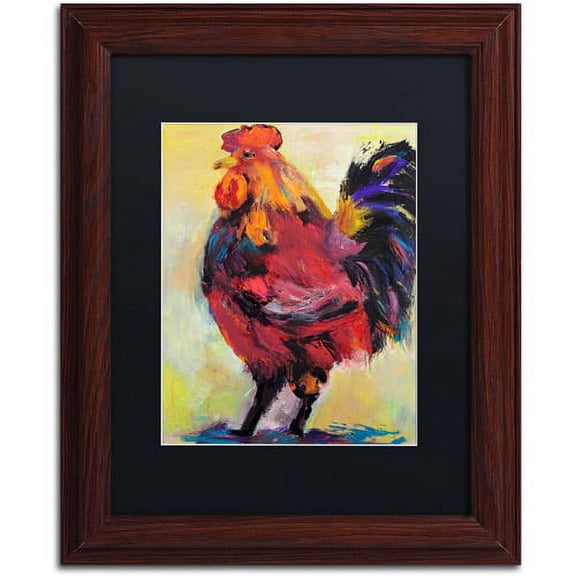 Trademark Fine Art "In Command" Canvas Art by Pat Saunders-White, Black Mat, Wood Frame