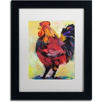 Trademark Fine Art "In Command" Canvas Art by Pat Saunders-White, White Mat, Black Frame
