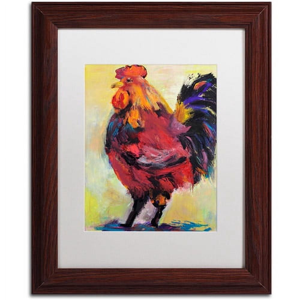 Trademark Fine Art "In Command" Canvas Art by Pat Saunders-White, White Mat, Wood Frame