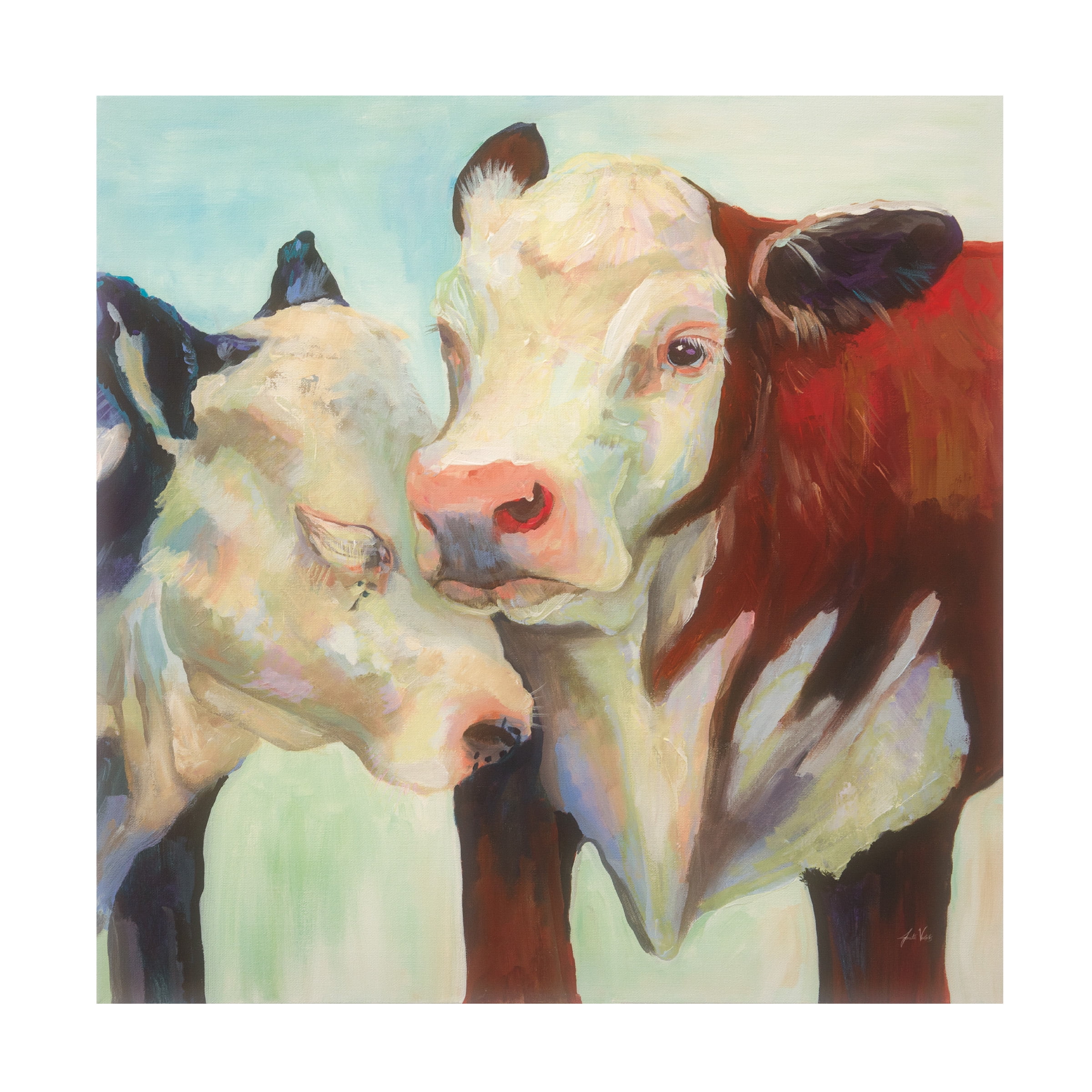 Trademark Fine Art 'In Love Hereford' Canvas Art by Jeanette Vertentes