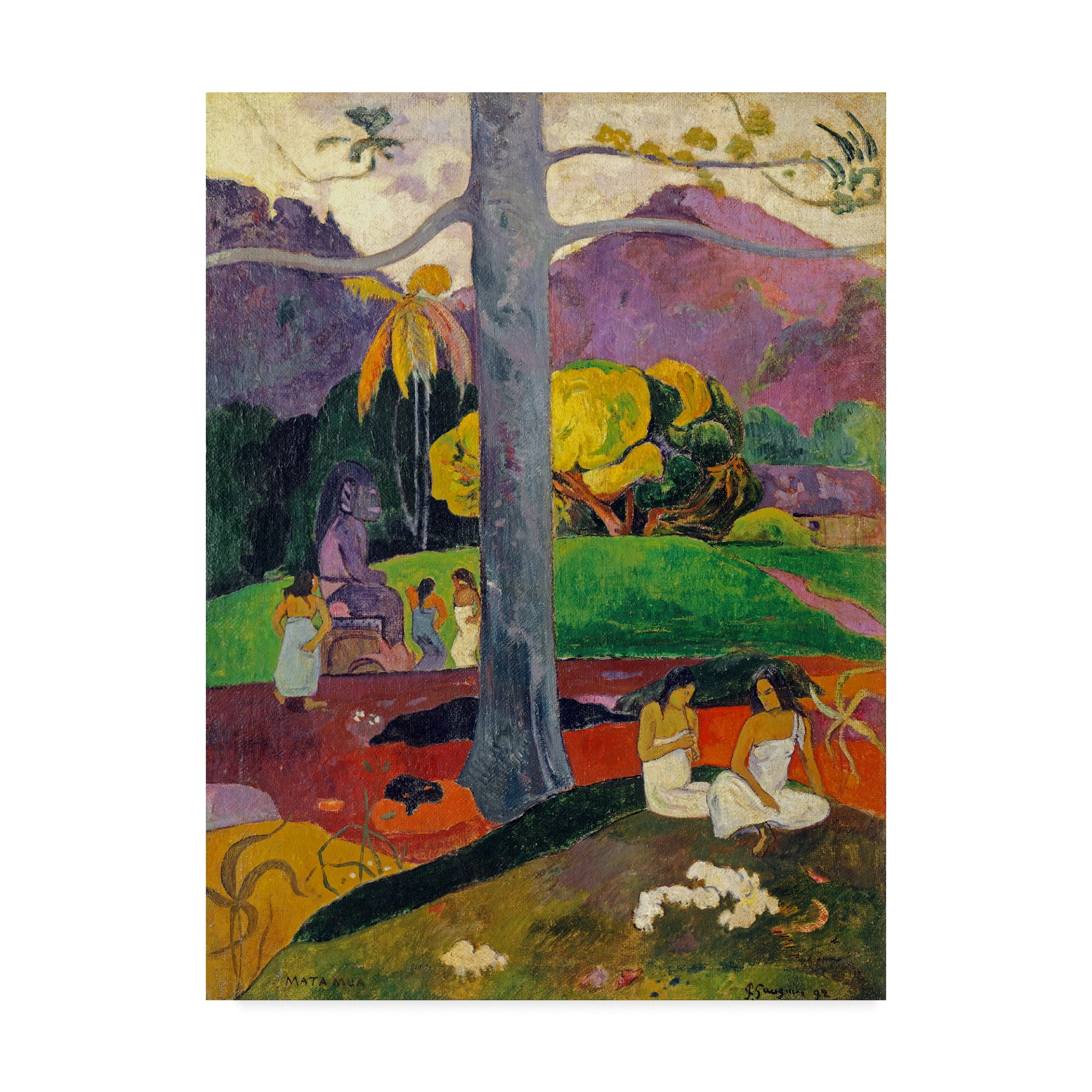 Paul Gauguin Bold Landscape Gallery-Wrapped Canvas Art, 14 x 19