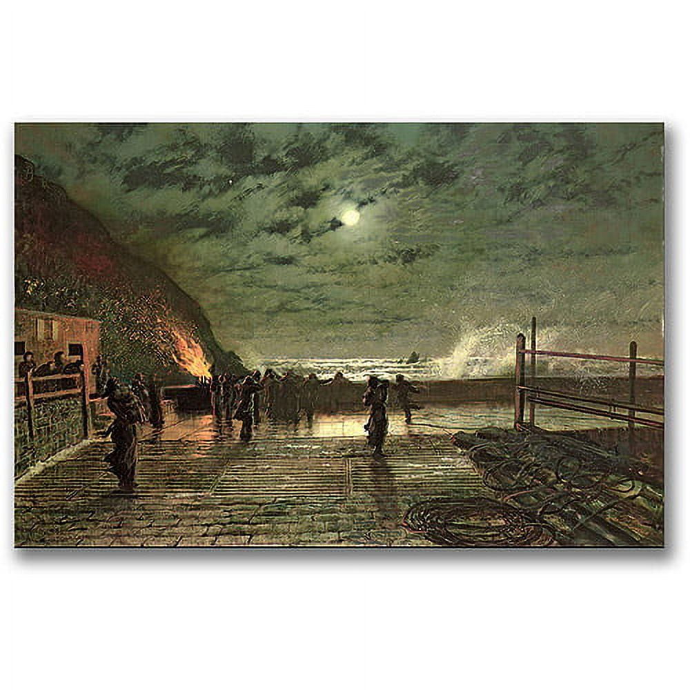 Trademark Fine Art "In Peril" Canvas Wall Art by John Atkinson Grimshaw