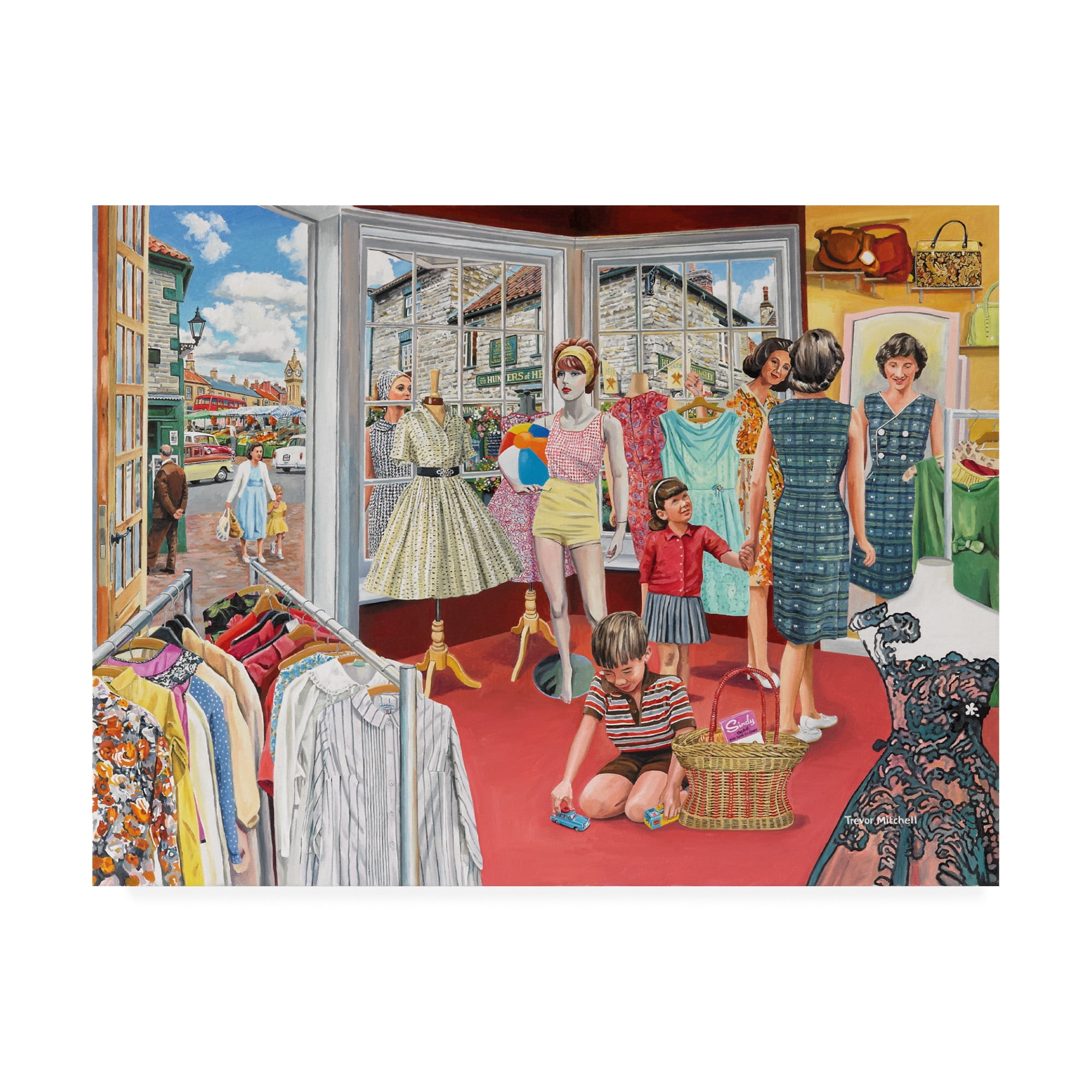 Trademark Fine Art 'In The Boutique' Canvas Art by Trevor Mitchell