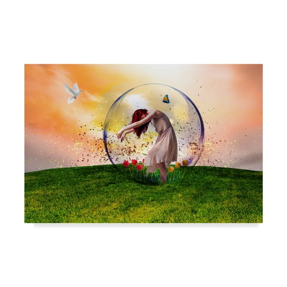 Trademark Fine Art 'In The Bubble' Canvas Art by Ata Alishahi