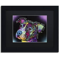 Trademark Fine Art "In a Perfect World" Canvas Art by Dean Russo, Black Matte, Black Frame