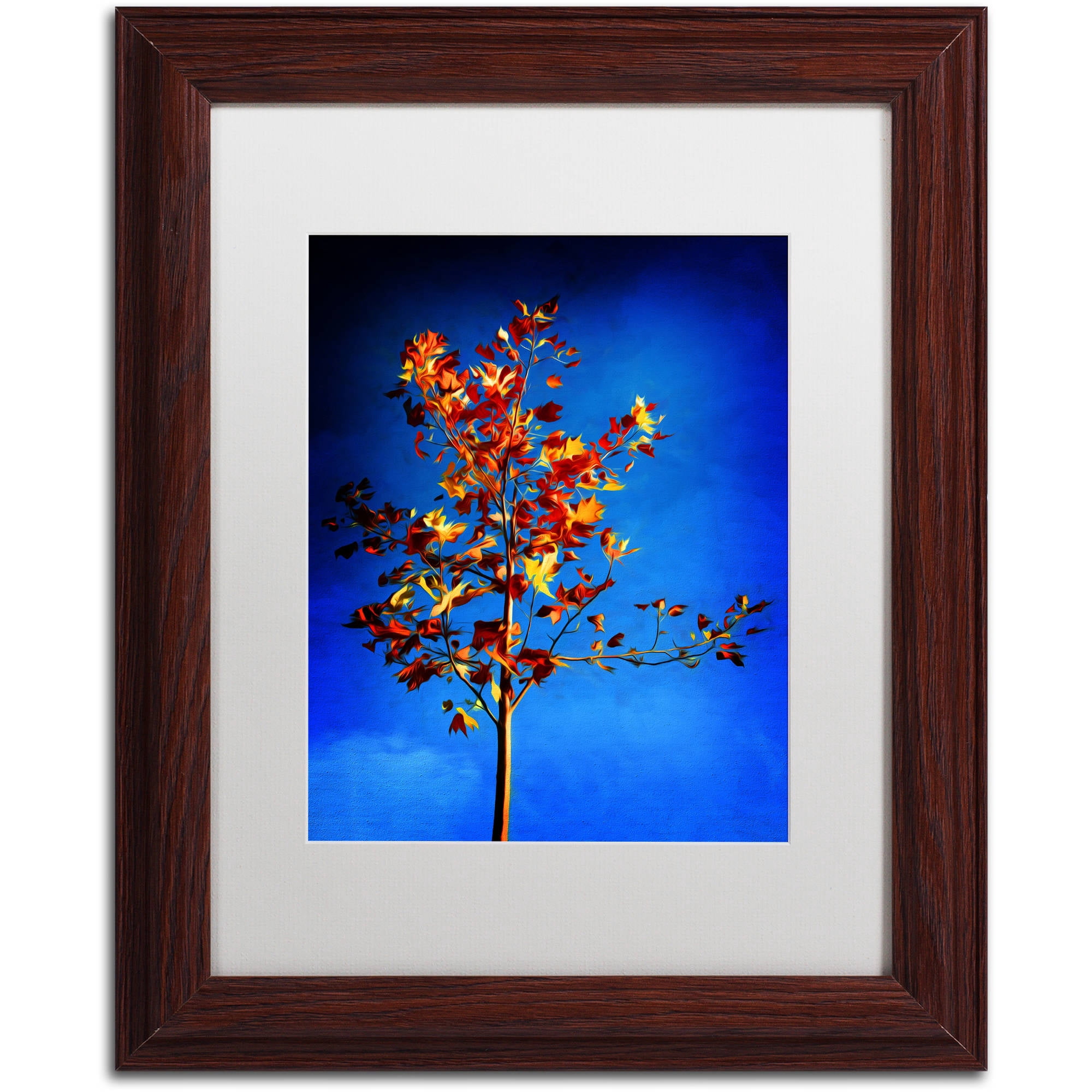 Trademark Fine Art Autumn Wind Canvas - 24x32 Wood Frame - Walmart.com