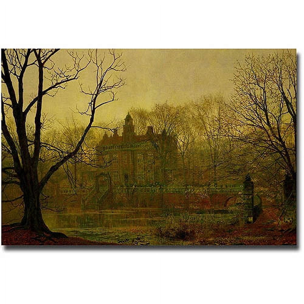 Trademark Fine Art "In the Cloaming 1878" Canvas Wall Art by John Atkinson Grimshaw