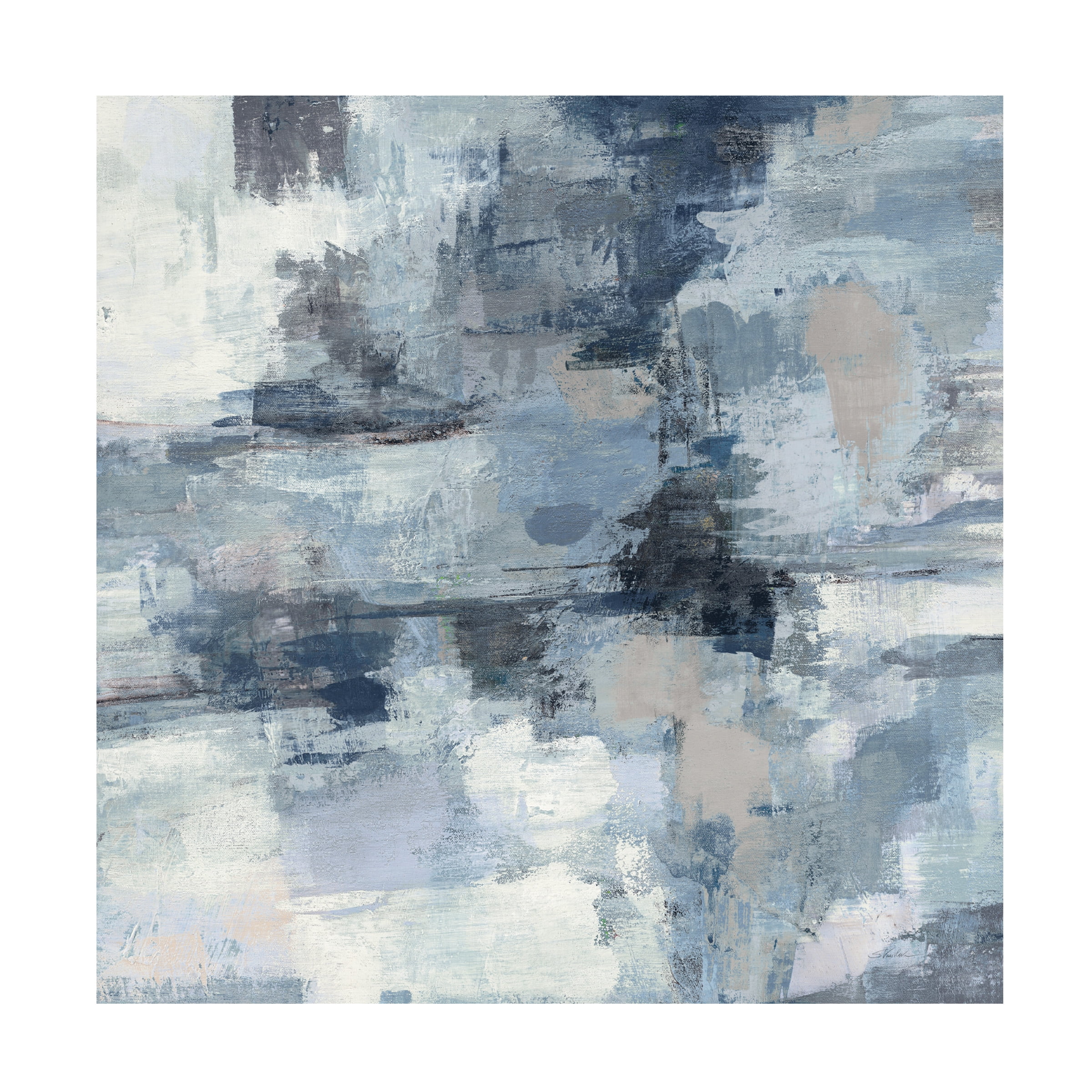 Trademark Fine Art 'In the Clouds Indigo and Gray Crop' Canvas Art by Silvia Vassileva