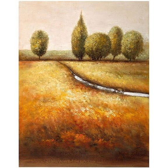 Trademark Fine Art "In the Country Triptych" Canvas Art by Joval